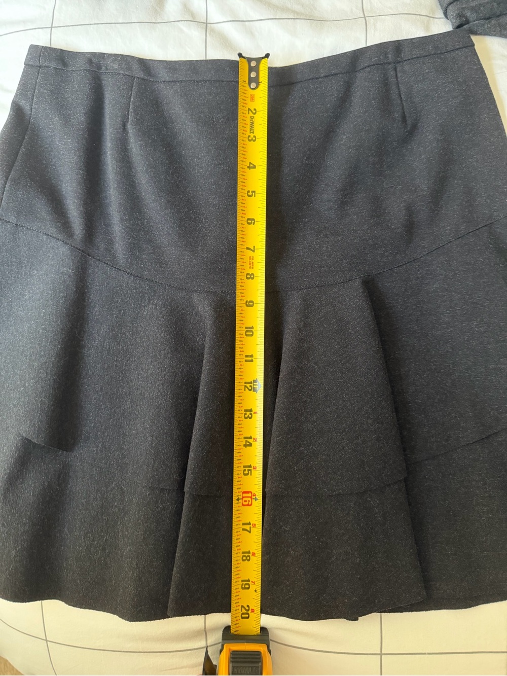Akris Punto Charcoal A-Line Flared Skirt - Picture 10 of 13